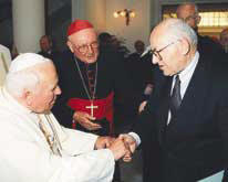 Bert B. Beach and Pope John-Paul II